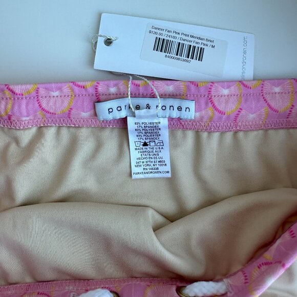 Parke & Ronen - Print Meridian Brief - Fan Dancer Pink (M) - Picture 5 of 8